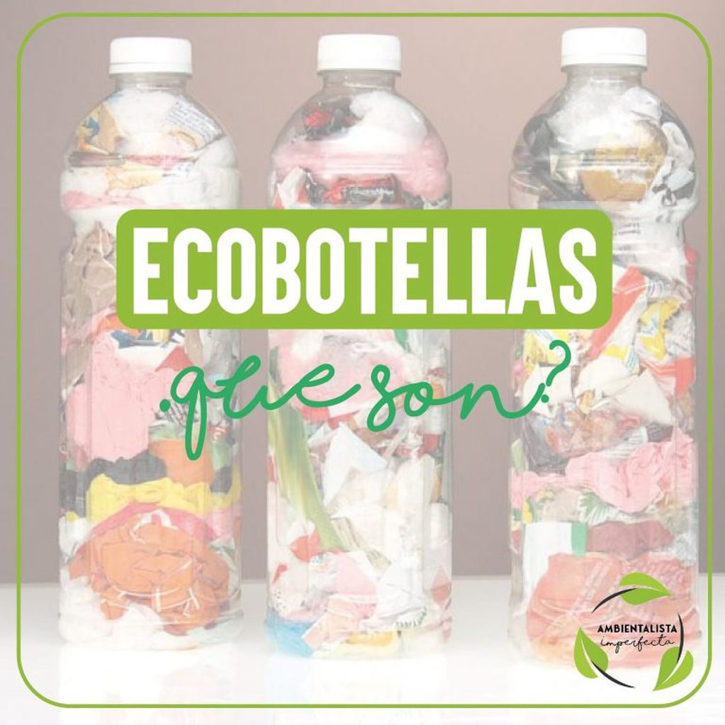 Ecobotellas: una alternativa para aprovechar los residuos (Facebook Luli Miranda).