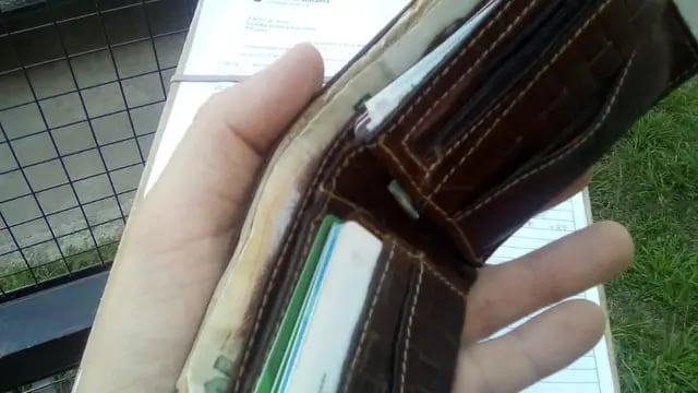 Encontraron una billetera y la devolvieron