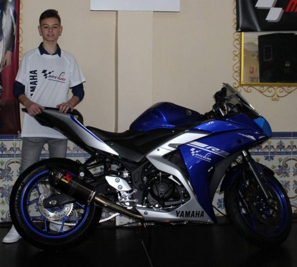 Marcos Garrido Beltrán, el joven motociclista de 14 años que murió tras un accidente en el circuito de Jerez, España.