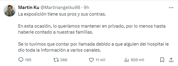 El enojo de Martín Ku, tras la noticia de embarazo de Marisol