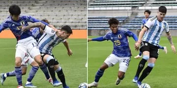 Rodrigo Villagra y Bruno Zapelli fueron titulares en la Selección Argentina Sub 23 de Argentina en un amistoso ante Japón
