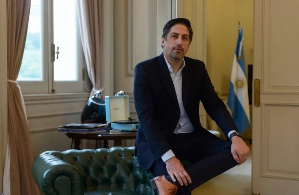 Nicolás Trotta, ministro de Educación de la Nación, durante una entrevista con diario Clarín. (Clarín)