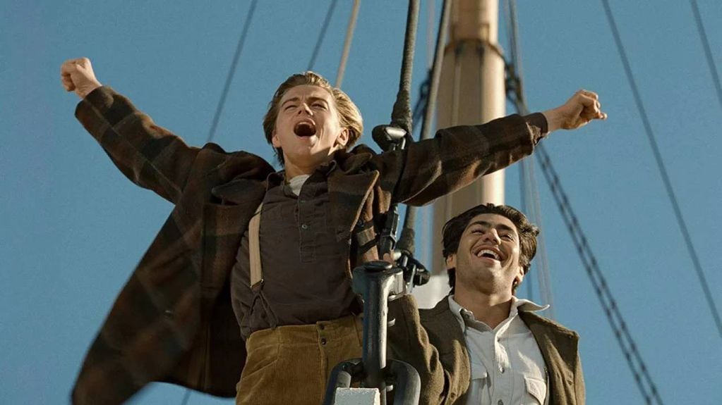 La escena de Titanic en la que Leonardo DiCaprio exclama "Soy el rey del mundo".