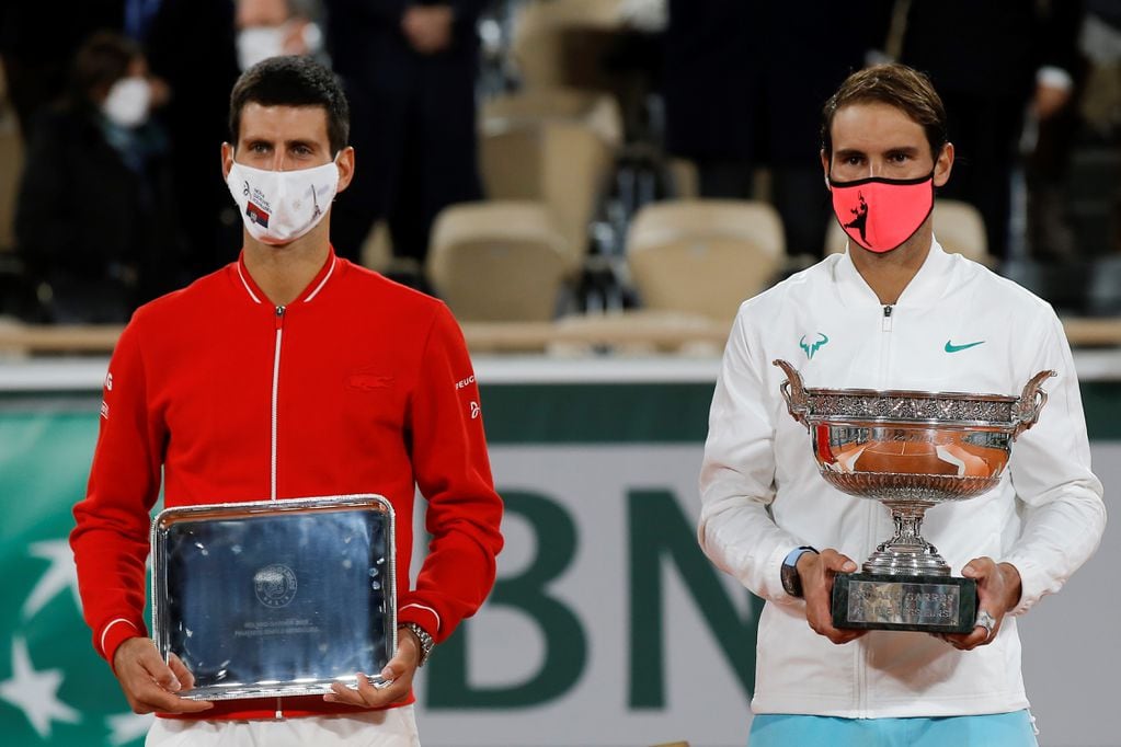 Novak Djokovic y Rafael Nadal.