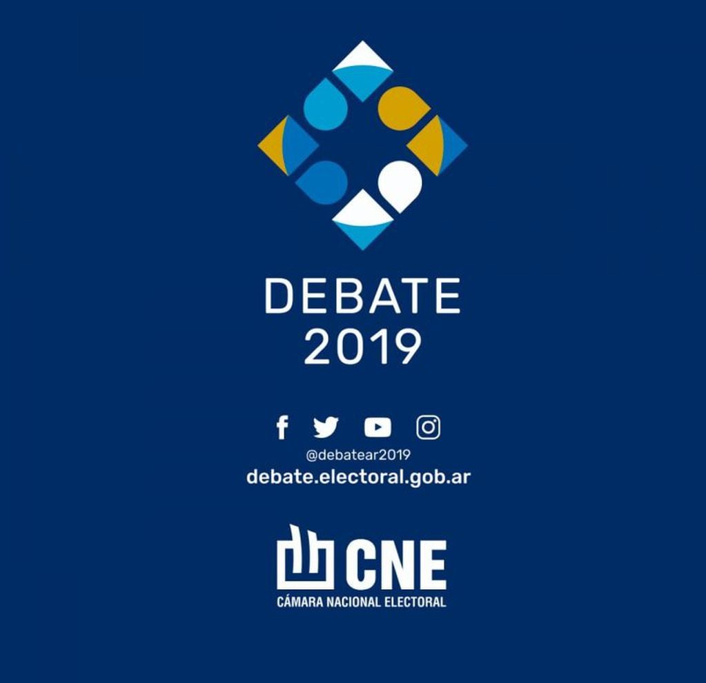 El logo del debate presidencial del 2019.