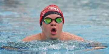 Orgullo pampeano: Bauti Bal, el joven nadador está dentro de los 20 mejores del mundo.