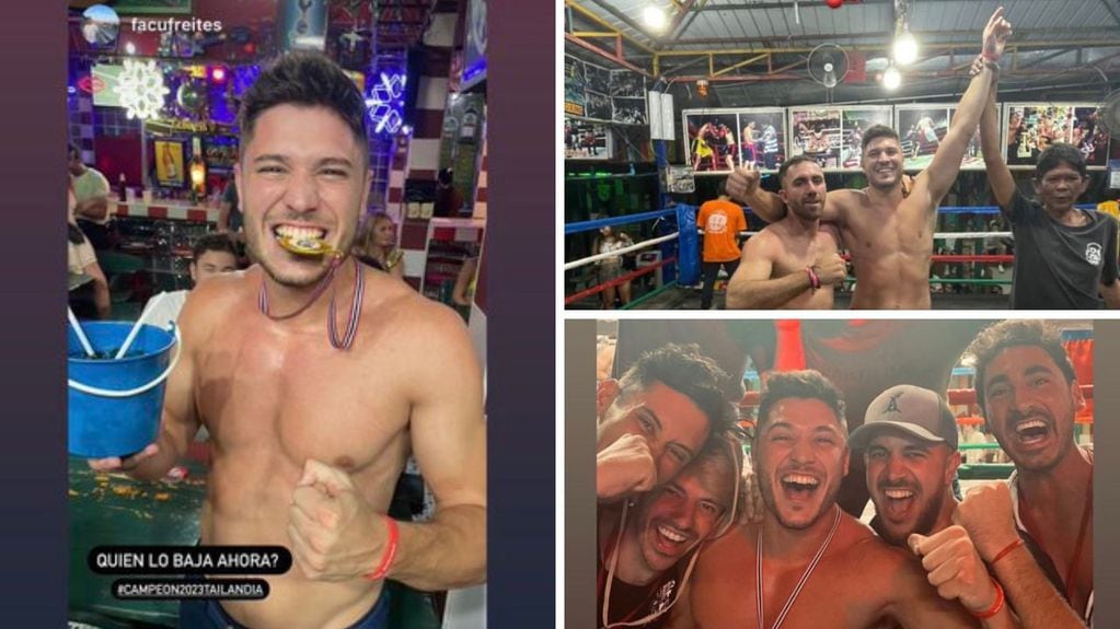 El argentino ganador de tres medallas en el bar de Tailandia