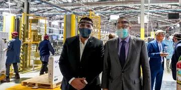 Visita a Newsan por el Ministro Kulfas y el Intendente Vuoto