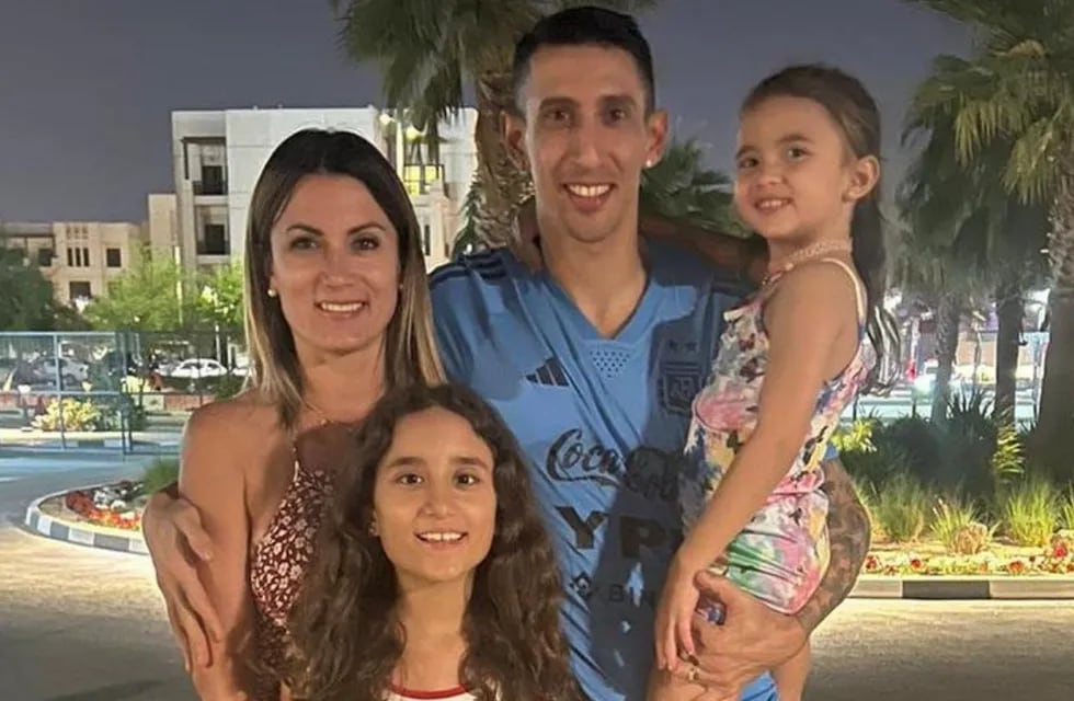 Ángel Di María recargó energías junto a su familia a la espera de los cuartos de final del Mundial de Qatar 2022.