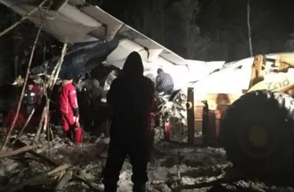 Un avión se estrelló al despegar en Canadá pero, afortundamente, no se registraron muertos.