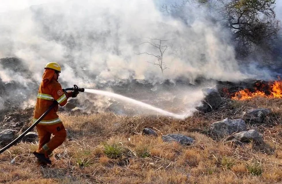 Los bomberos trabajaron durante todo el fin de semana y lunes en Córdoba. (Gobierno de Córdoba)