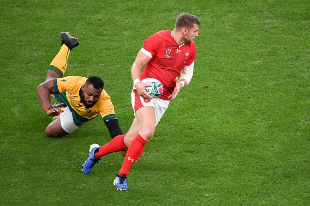 Gales derrotó 29-25 a Australia, y se perfiló como líder del grupo D (Foto: AFP).