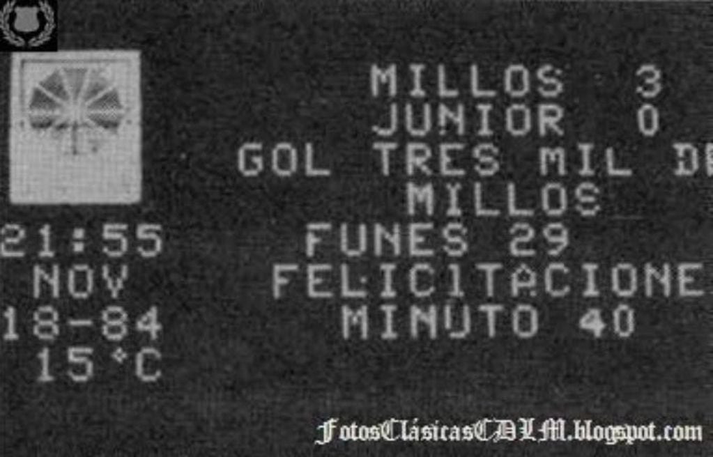 Juan Gilberto Funes marcó el gol 3.000 de la historia de Millonarios.