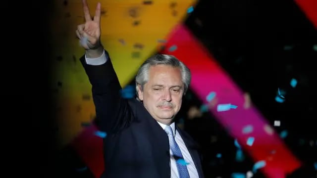 Alberto Fernández celebra haber ganado las elecciones 2019