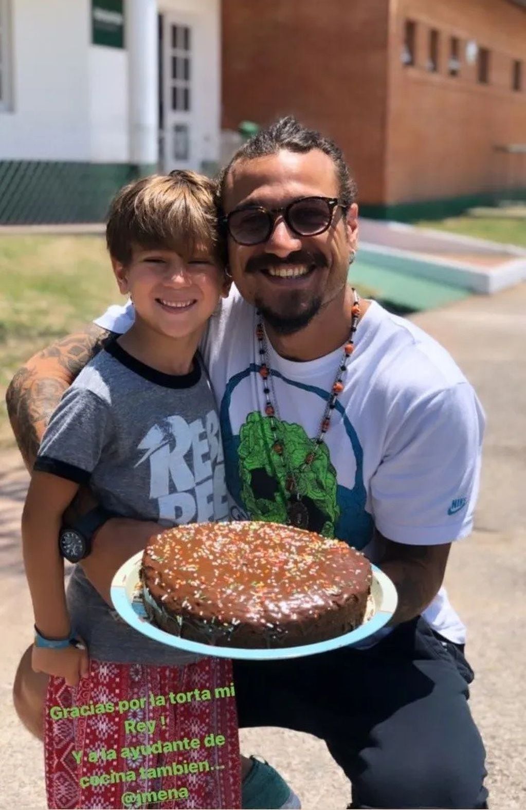 La torta de cumpleaños de Daniel Osvaldo (Web)
