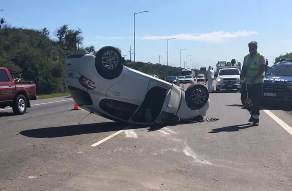 Accidente en autopista Córdoba-Carlos Paz.