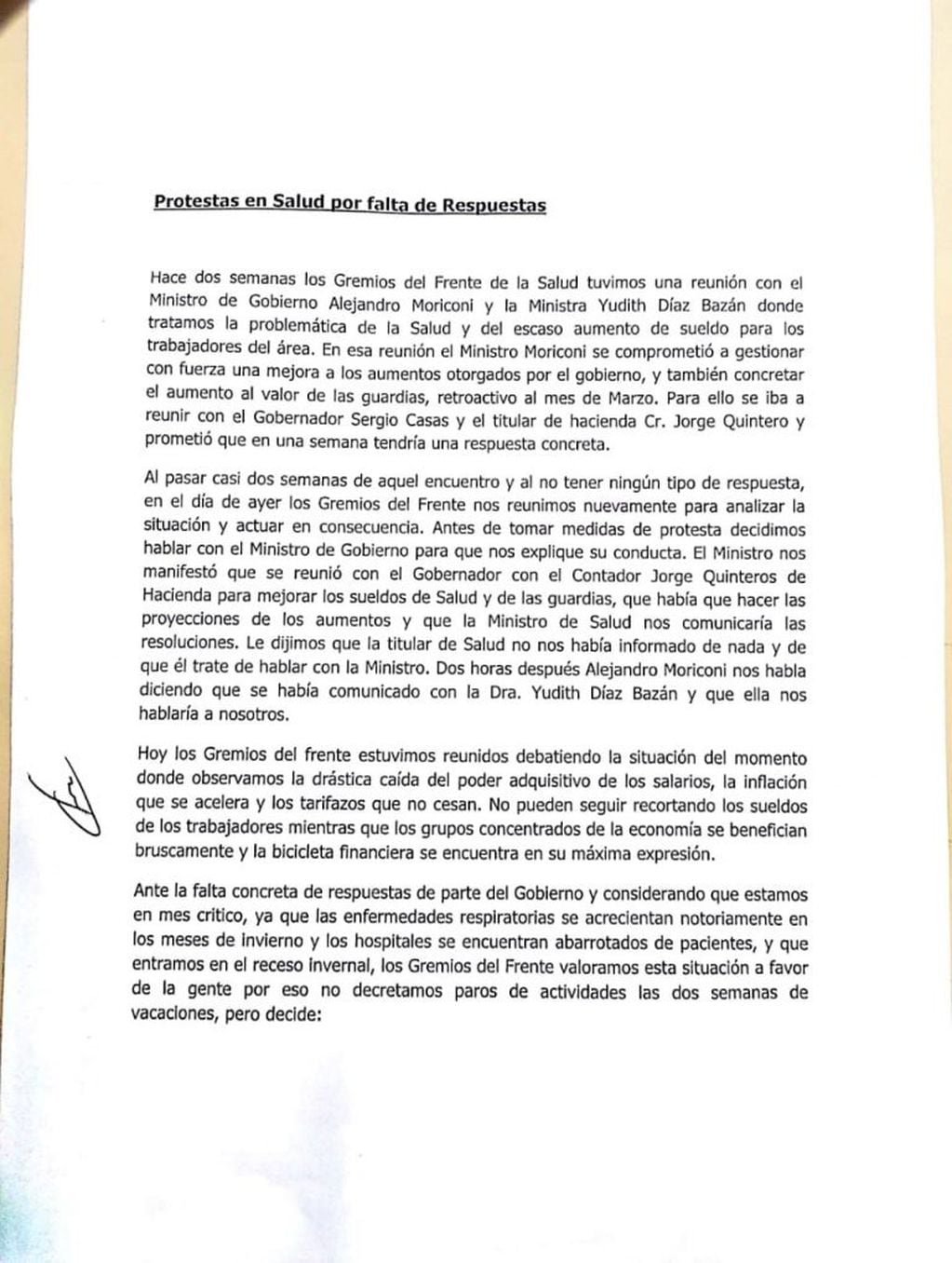 Documento de Salud