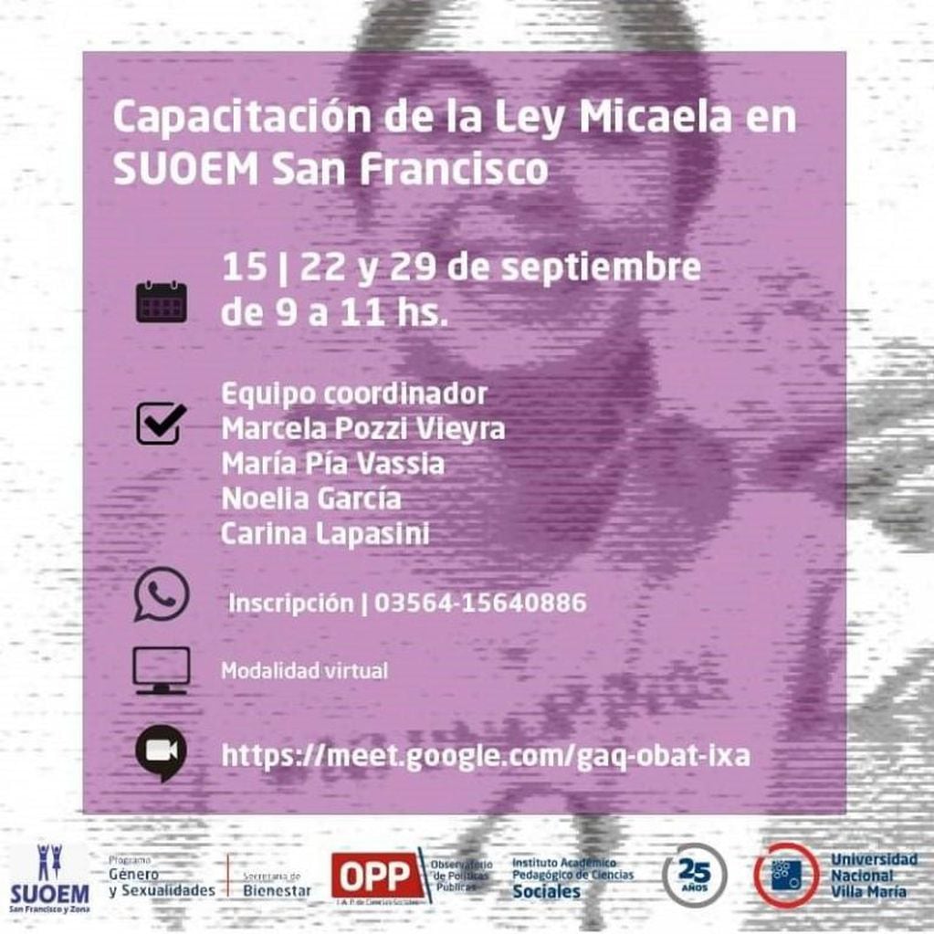 Capacitación Ley Micaela - San Francisco