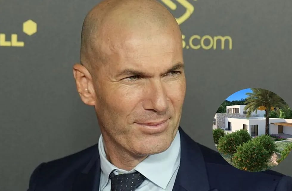 Cine, spa y canchas de fútbol y tenis: la impresionante mansión de Zinedine Zidane en Ibiza.