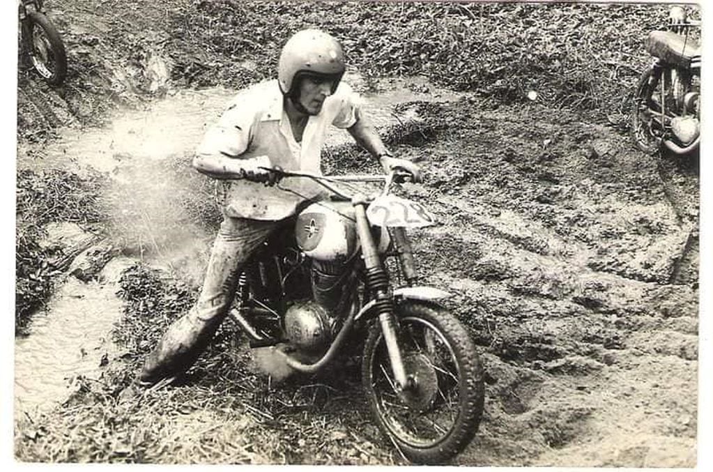 Alberto “Flaco” Schieffer, también se animó a correr motocross