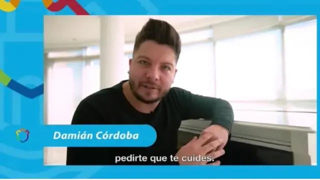 El spot por el Día del Cuarteto en el que participó Damián Córdoba. (Captura de video)