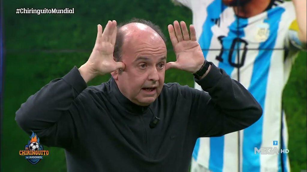 El panelista de El Chiringuito TV deseó que Croacia le gane a la Argentina por cuatro goles.