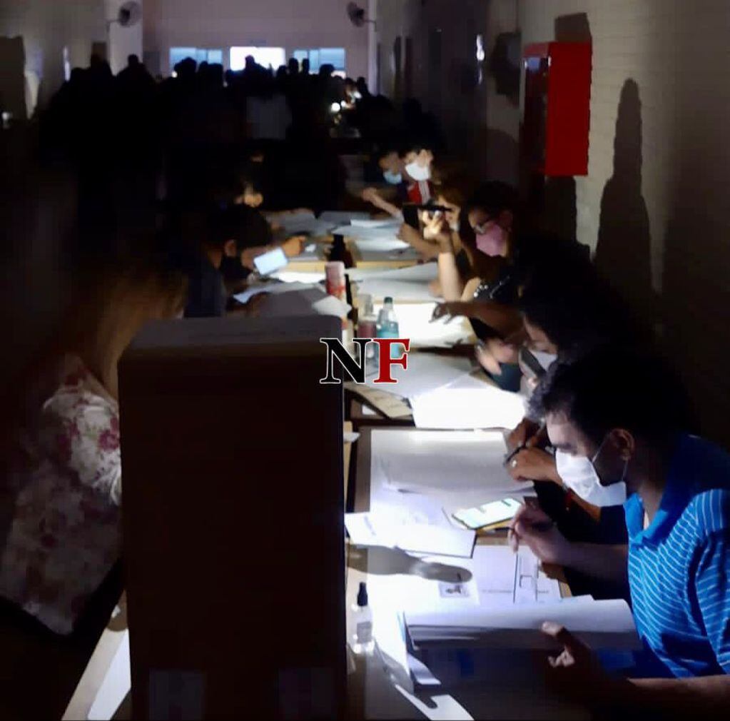 Agua y cortes de luz en las primeras horas de votación en Formosa.