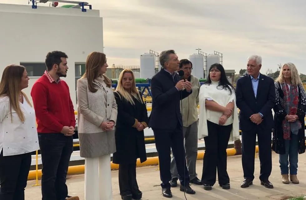 Macri junto a Vidal en Ensenada.