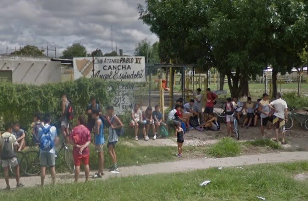 club Pablo VI de la ciudad de Rosario. (Street View)