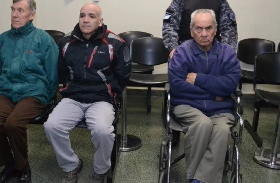 Los acusados Nicola Corradi, Horacio Corbacho y Armando Gómez.