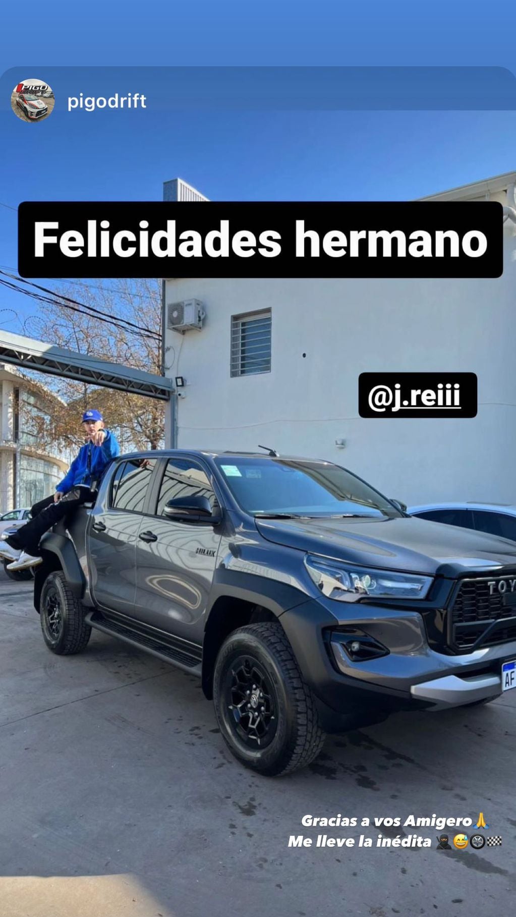 Rei mostró su nueva camioneta de alta gama valuada en una cifra millonaria: “Me llevo la inédita”