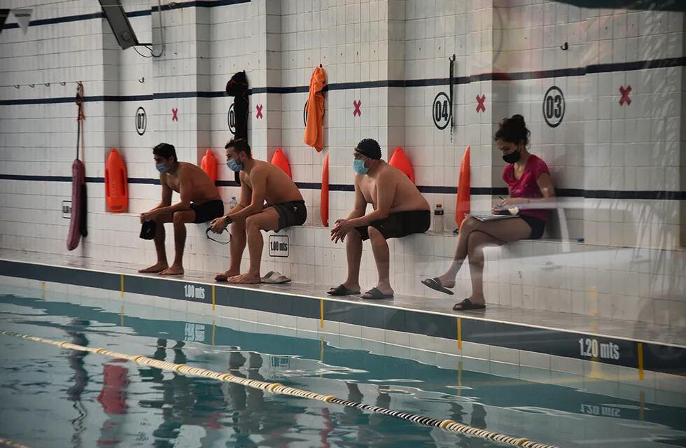 Cordoba el 17 de Mayo de 2021 jose sosa los natatorios piden ser considerados como actividad escencial por estar ligados a pacientes que necesitan rehanilitacion pileta de calle olmos al 100     Foto: Pedro Castillo