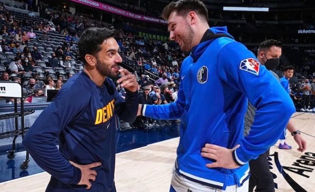 Facundo Campazzo y Luka Doncic y la chance de volver a jugar juntos, ahora en Dallas Mavericks. (NBA)