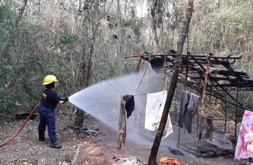 Otro foco de incendio tuvo lugar en la Selva Yryapú.