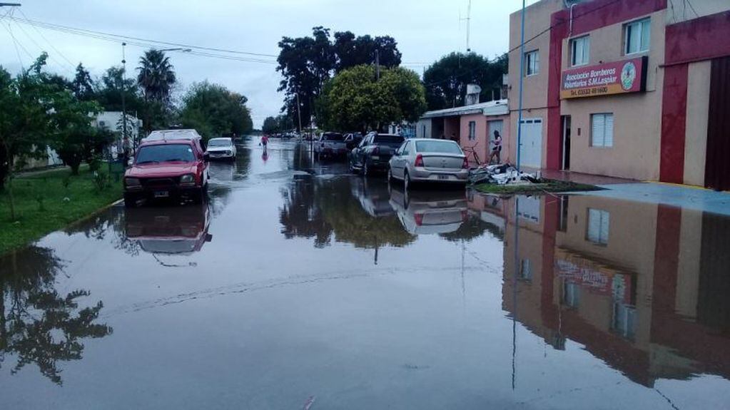 Saturnino María Laspiur, otro de los pueblos complicados por las lluvias en Córdoba.