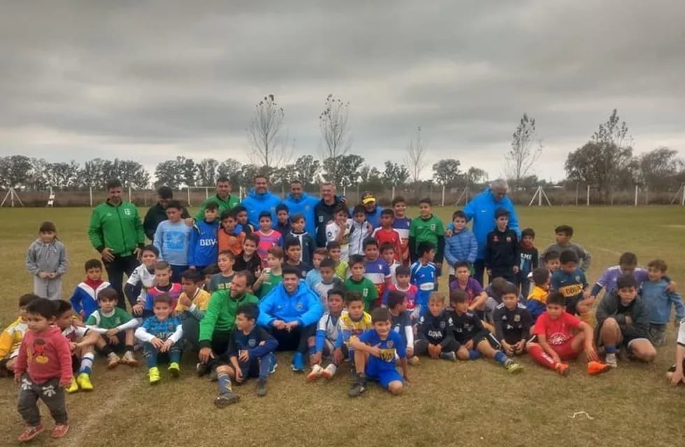 Prueba de jugadores de Boca Juniors en Arroyito