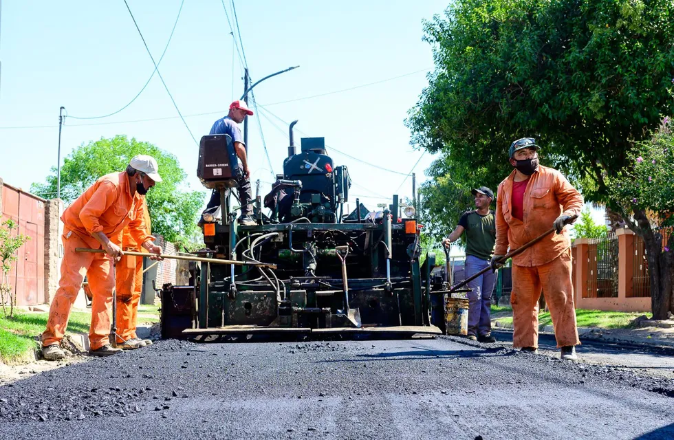 Se realizan obras de pavimentación en 19 barrios (Municipalidad de Córdoba).