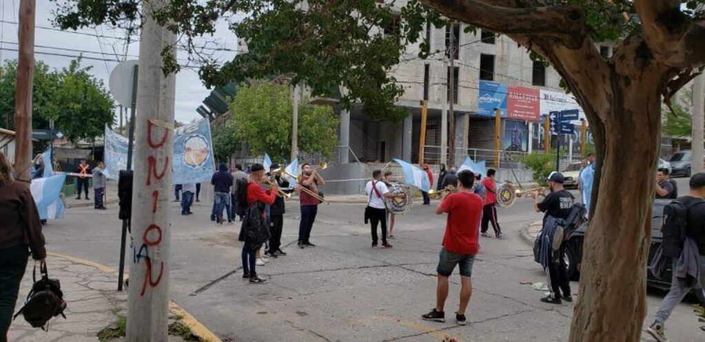 Manifestación en las calles de Carlos Paz