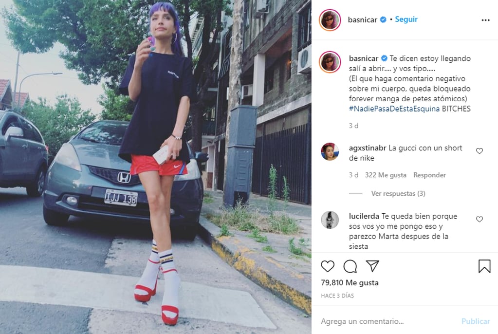 El posteo de la actriz en Instagram que generó polémica