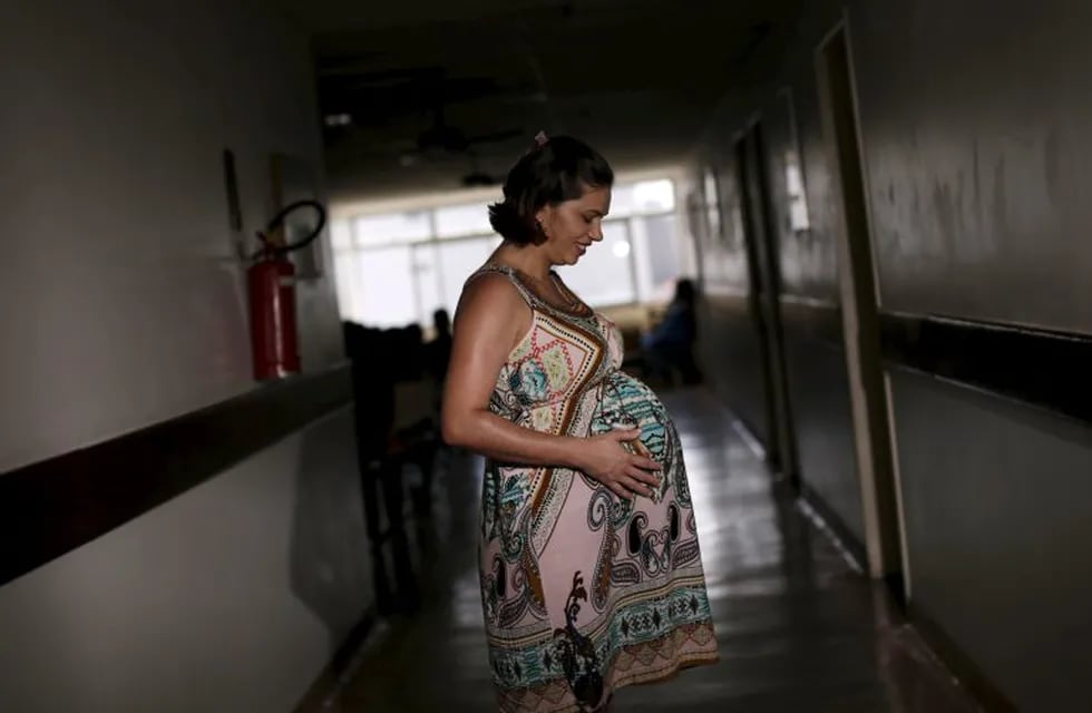 Juliana Gomes, who is eight months pregnant, poses for a picture at the IMIP hospital in Recife, Brazil, January 28, 2016. Juliana thinks that the birth of her daughter will be a personal victory. Zika infection has been linked to an unprecedented surge i