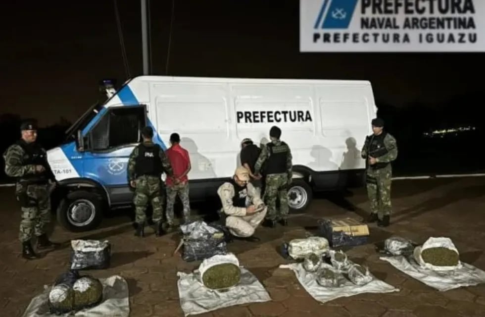 Incautan marihuana transportada en un vehículo en Puerto Iguazú.
