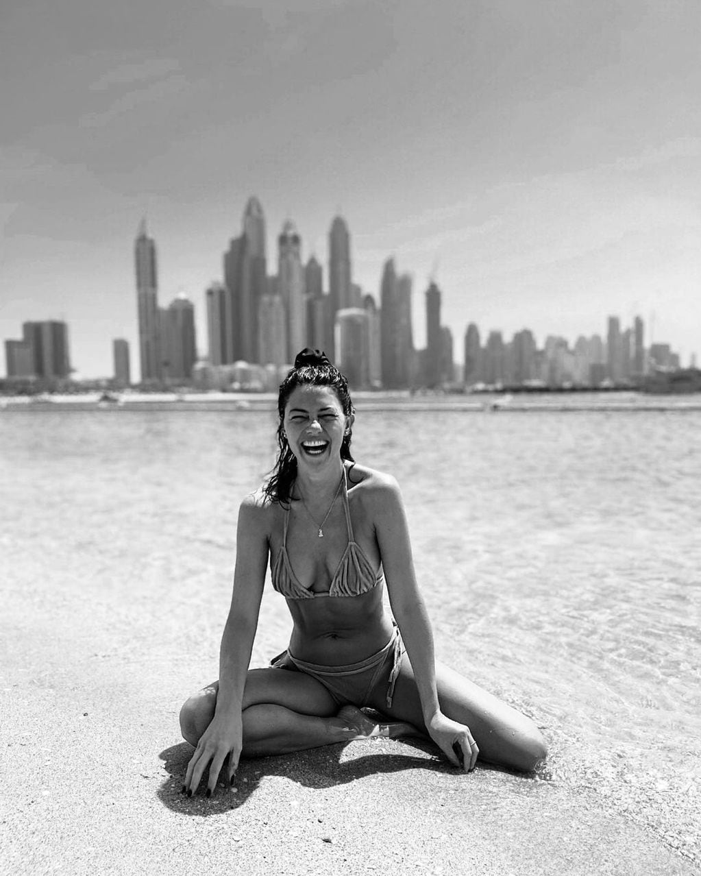 Sofía "Jujuy" Jiménez disfrutando de las playas de Dubai