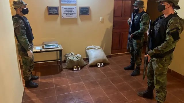 Prefectura Naval Argentina decomisó marihuana en Corpus