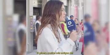 Una periodista europea se volvió viral en Córdoba.