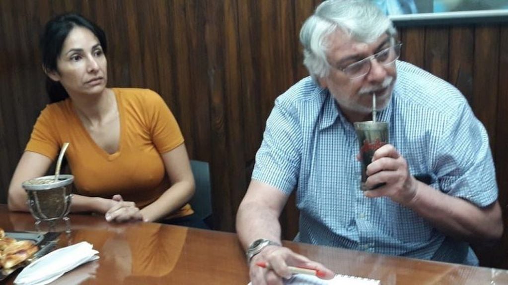 Mate y consignas comunes entre la diputada Brítez y el exmandatario de Paraguay, Fernando Lugo. (Misiones Online)