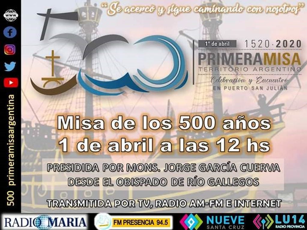 A 500 años de la Primera Misa en territorio argentino.