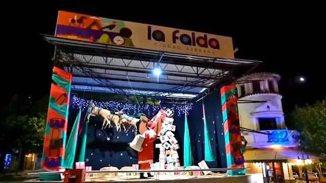 Papá Noel en La Falda y un video que conmovió a muchos.