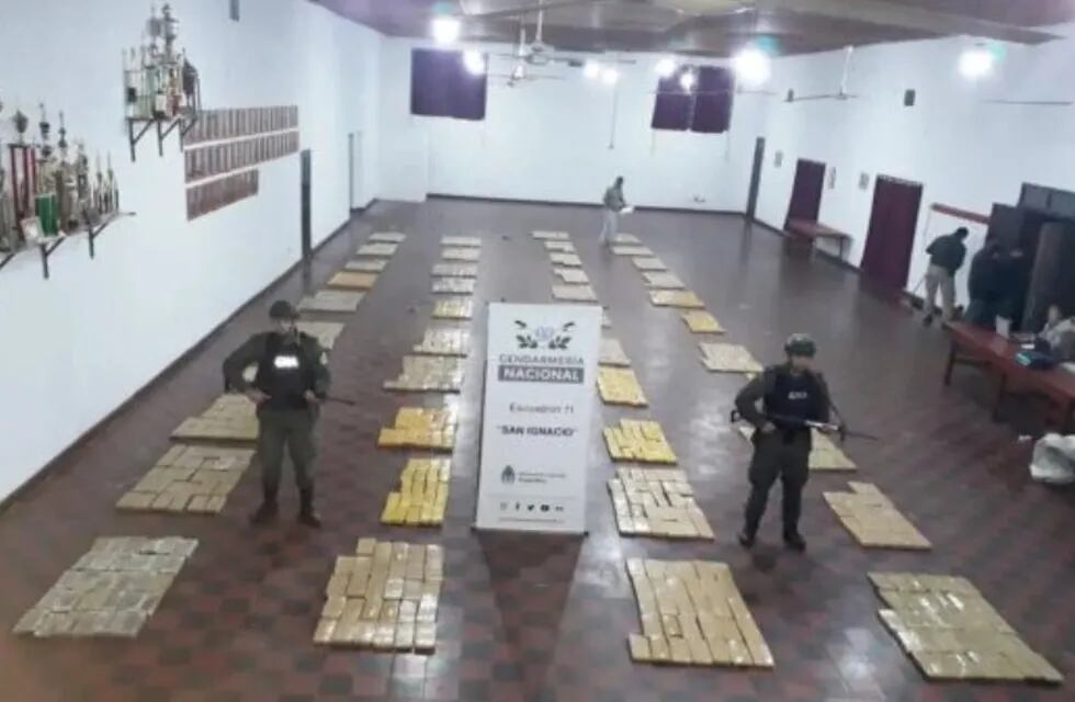 San Ignacio: Gendarmería Nacional secuestró marihuana.