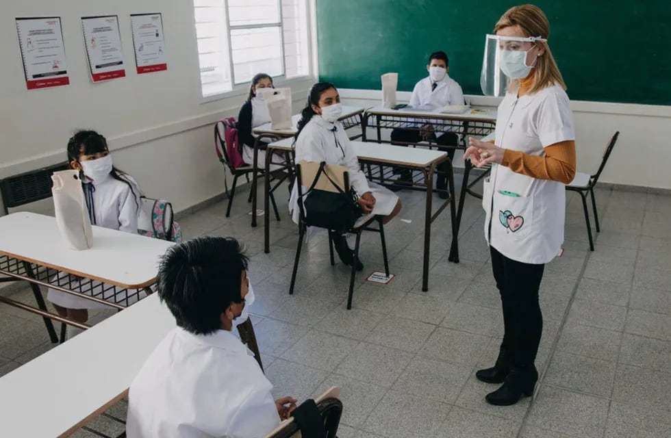 Niños en clases en pandemia. (Foto ilustrativa) Web.