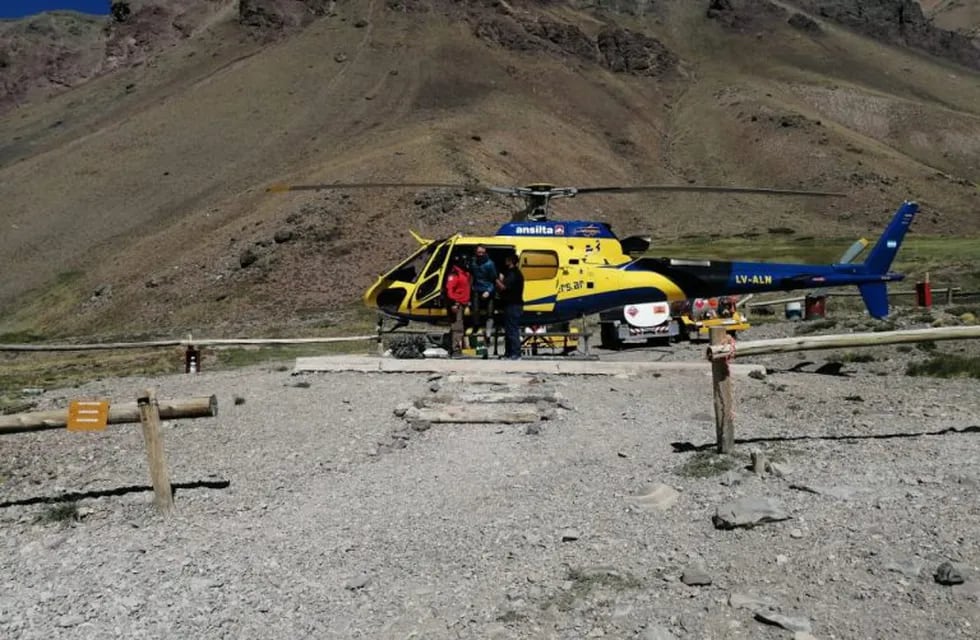 Rescataron a un andinista alemán del Parque Aconcagua